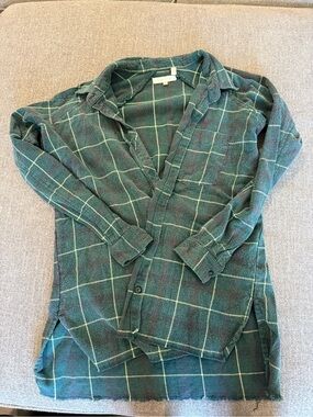 Green Plaid Gilded Intent Shirt - Casual Button-Up